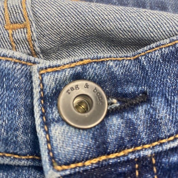 RAG & BONE Dre Capri Low-Rise Jeans in Livingston Wash Size 26 - Picture 4 of 11